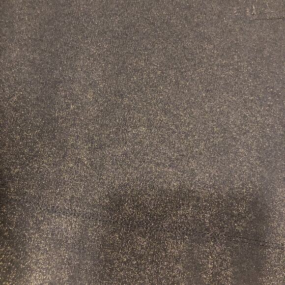 French Connection Black Gold Glitter Mini Skirt Size 2 - Picture 2 of 6